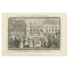 Baptism Ceremony of Rijnsburg Collegiants, Germany, Engraved for Portlock, 1790