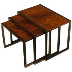 Trio of Kai Kristiansen Rosewood Nesting Tables