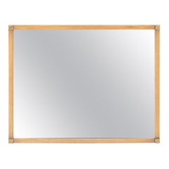 Rectangle Rosettes de Trèfle Cadre en Noyer Miroir Modernity MINT