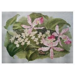 Tappeto contemporaneo dell'Europa Occidentale in lana soffiata della collezione di lusso "Orchidee".