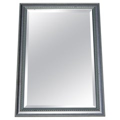GORGEOUS SILVER GREY FRAME BEVELLED HANGING WALL MiRROR