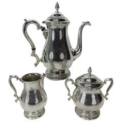International Sterling Three-Piece Tea Set 12
