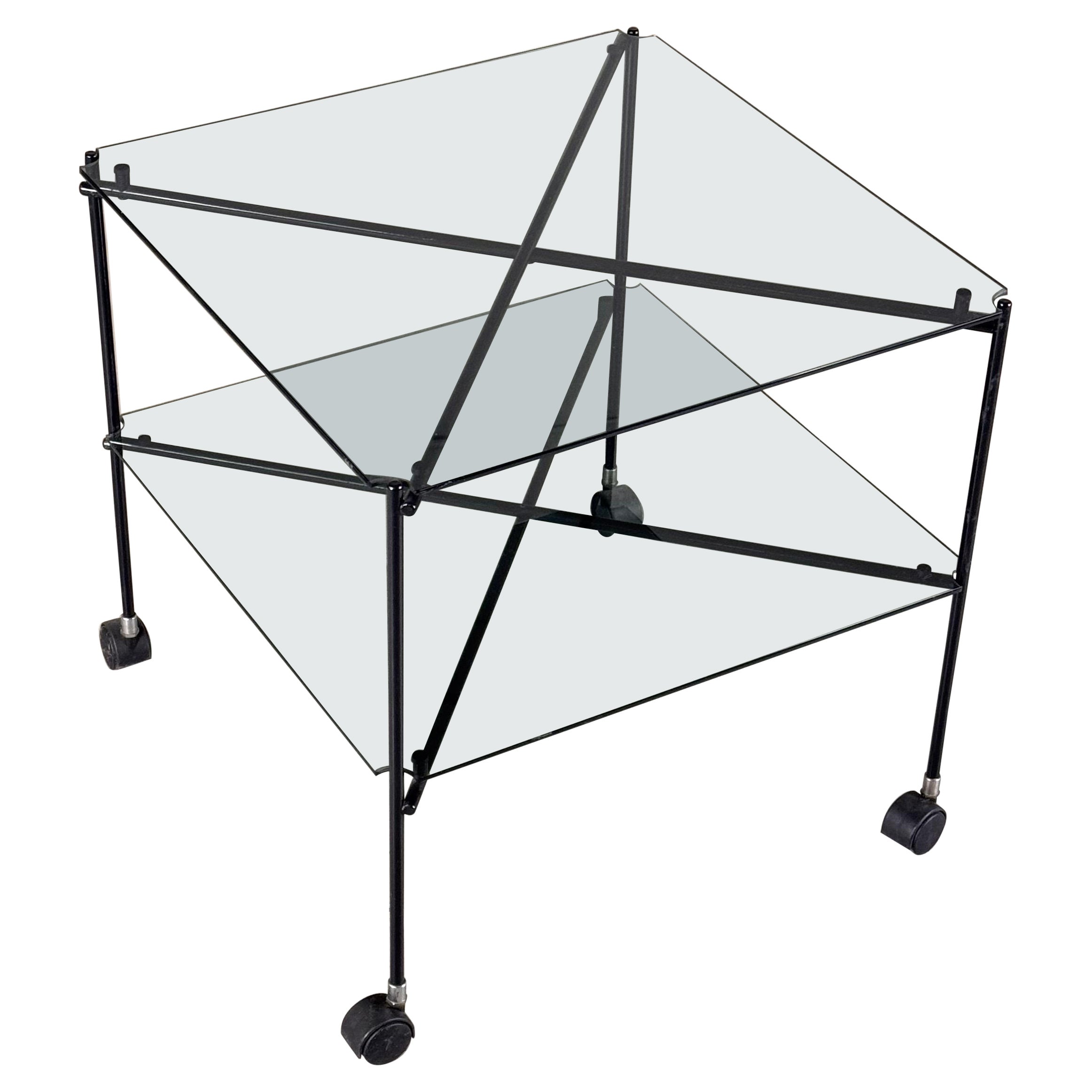 Mesa de centro "Biplano" de Bruno Munari para Robots, Milán, 1972