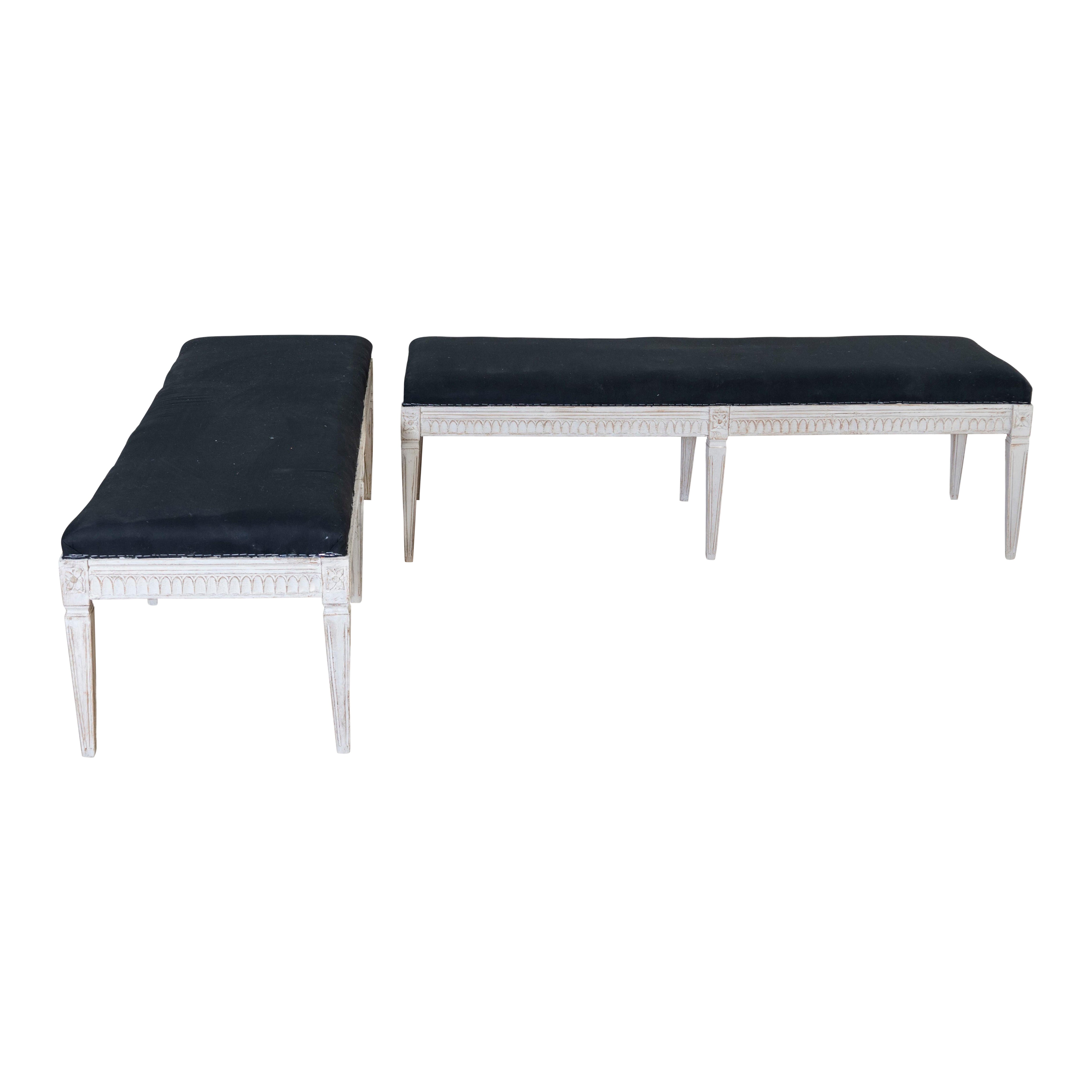 Pair of 20th Century Swedish Benches