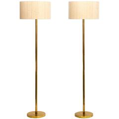 20th Century Pair Brass Lamps 20th Century Pair Brass Lamps