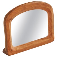 Schweizer Designer, Tischspiegel, Holz, Schweiz, 1930er Jahre