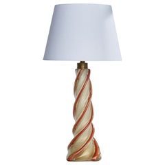 Camer Glass, Lampada da tavolo, Vetro, Ottone, Italia, anni '80