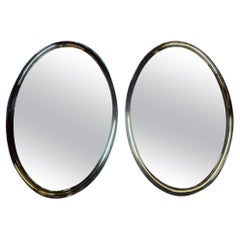 Chrome Oval Mirror
