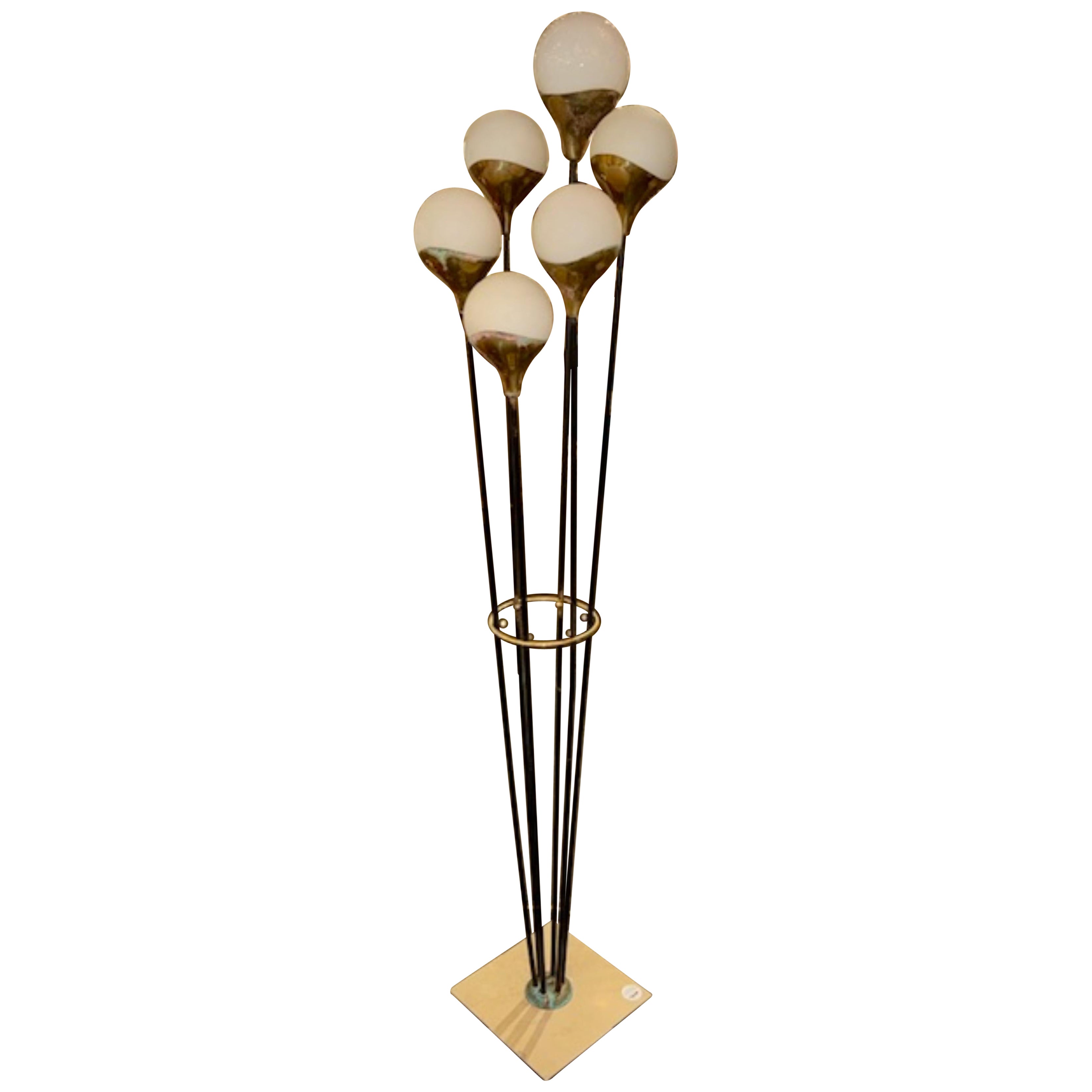 Lampada da terra del metà secolo