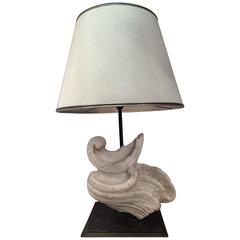 Carrara Marble Fragment Mounted as a Lamp 8