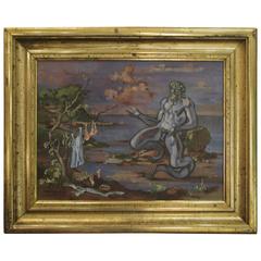 Oil on Canvas Painting circa 1934 by William Littlefield