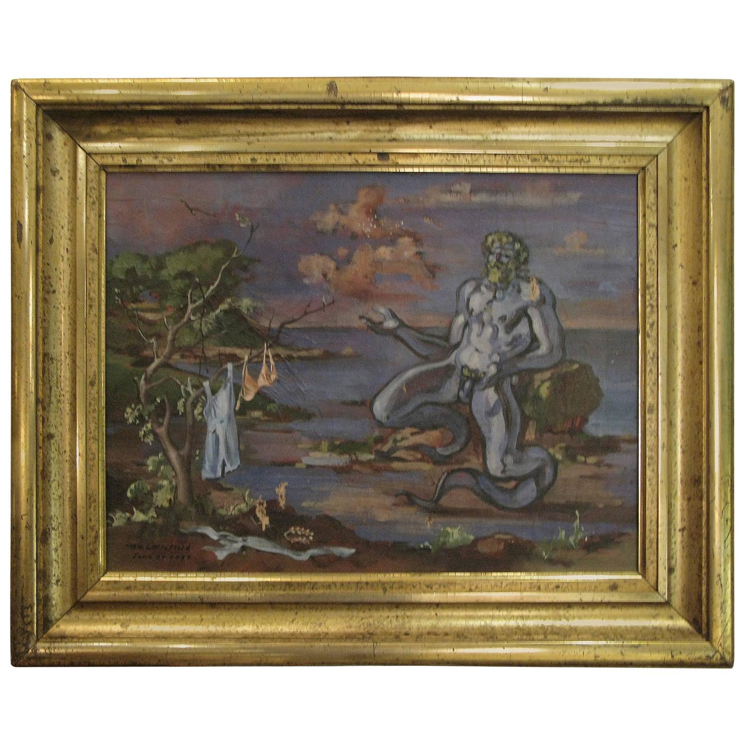 Oil on Canvas Painting circa 1934 by William Littlefield For Sale at