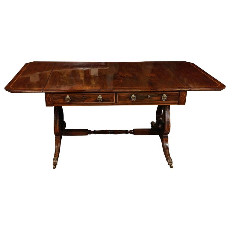 Fine Period Regency Rosewood Sofa Table at 1stdibs