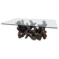 Large Redwood Burl Dining Table