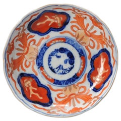 Antike japanische Meji-Imari-Porzellanschale aus Arita, Japan, 19. Jahrhundert