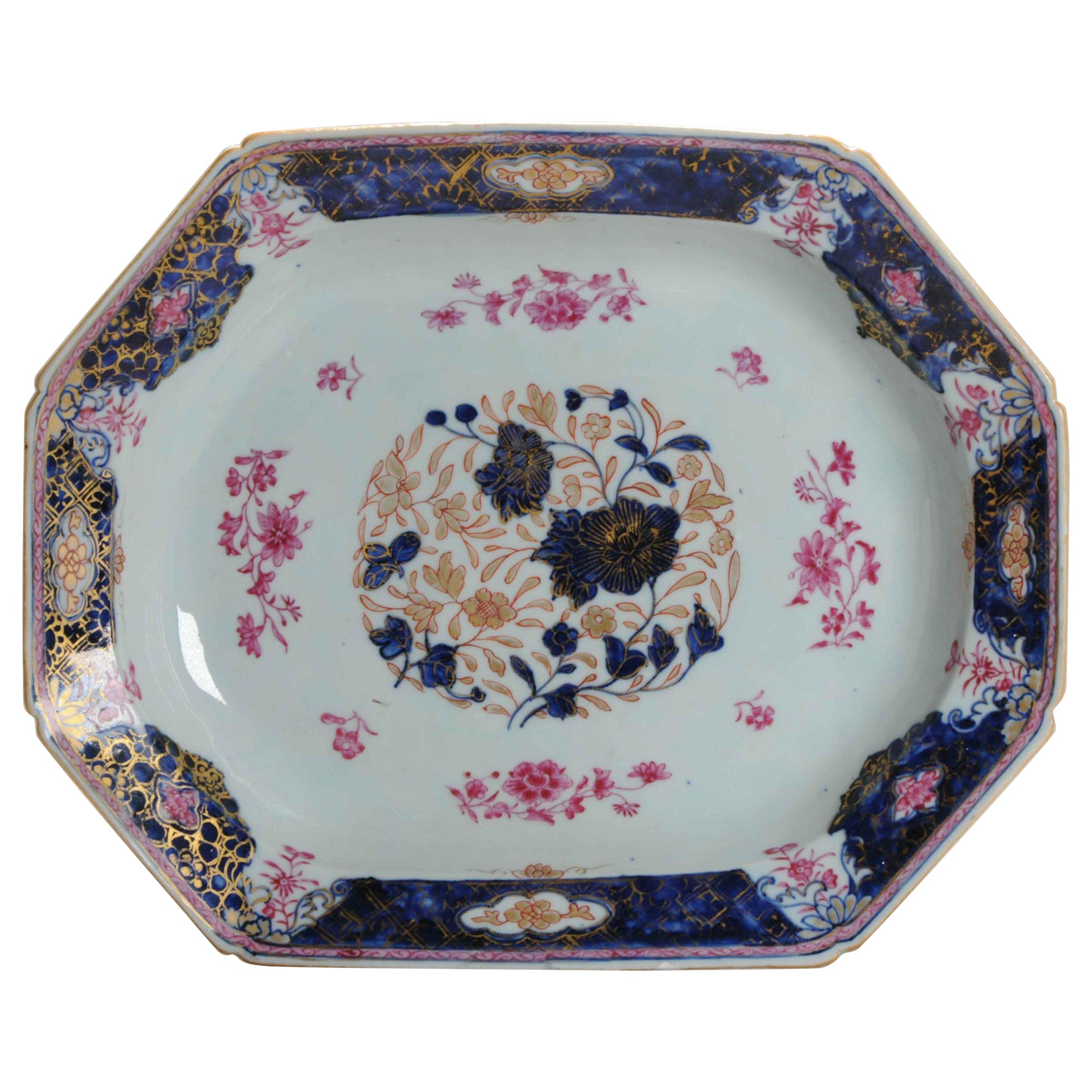 Antigua fuente de porcelana china islámica de Qianlong/Jiaqing, ca. 1780-1800