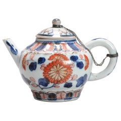 Antique Chinese Porcelain Kangxi Imari Decorated Teapot, ca 1700