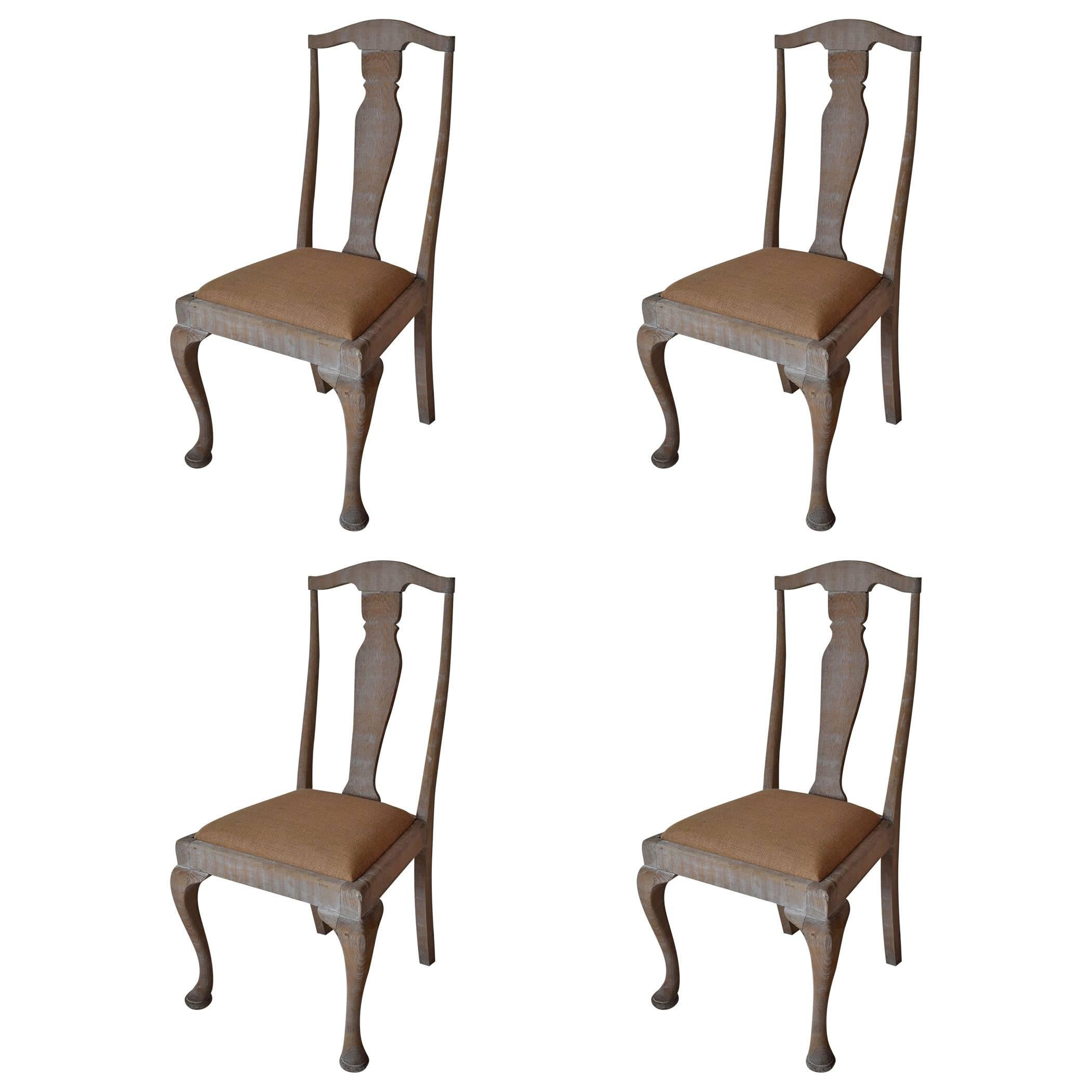 Set of Four Os De Mouton Chairs, English, circa 1920