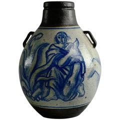 Large Hand-Painted Urn by Jais Nielsen for Royal Copenhagen