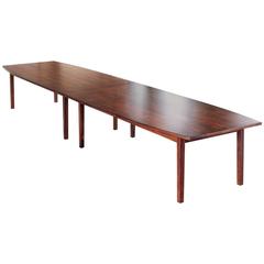Extremely Large Combined Rosewood Dining Table