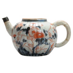 Antica teiera cinese in porcellana Imari Porcelain Kangxi con paesaggio, 18° secolo