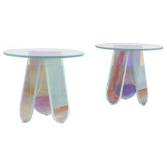 Pair of "Shimmer" Side Tables/Coffee Tables by Patricia Urquiola for Glas Italia