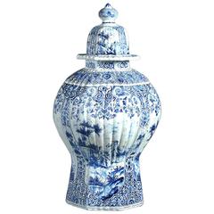 Large Delft Vase and Cover