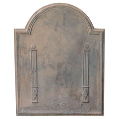 Plaque de cheminée / dosseret "Piliers de la liberté", début du 19e siècle