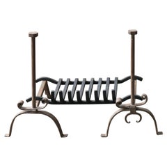 French Victorian Period Fire Grate, Fireplace Grate, 19th Century