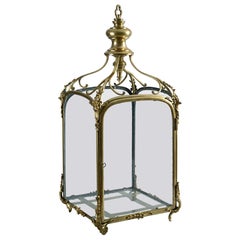 Chippendale Period Lacquered Brass Lantern