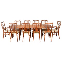 Set of 10 Ingrid Highback Dining Chairs by Niels Koefoed