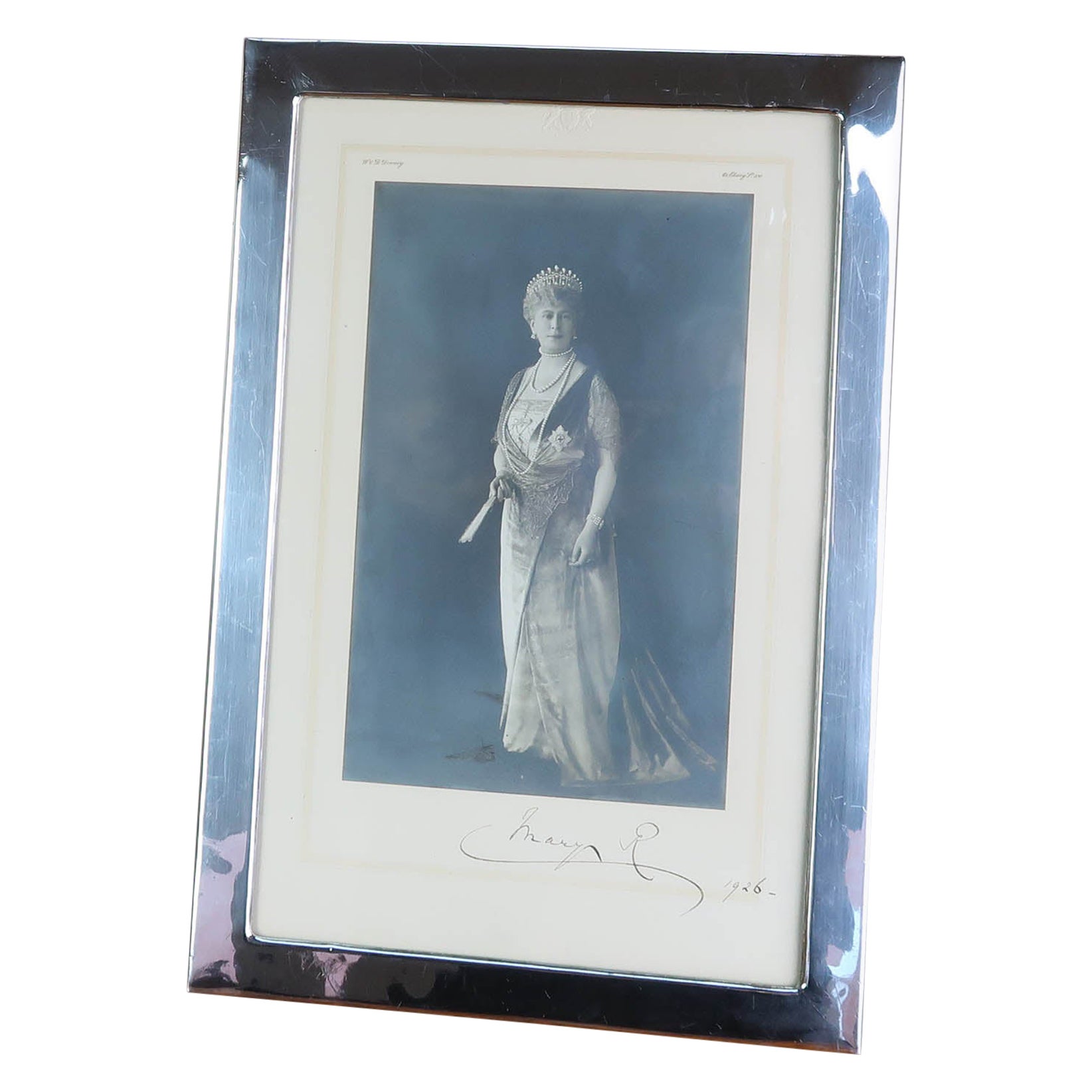 Gran marco de fotografía Art Déco chapado en plata. Inglés C.1925 en venta