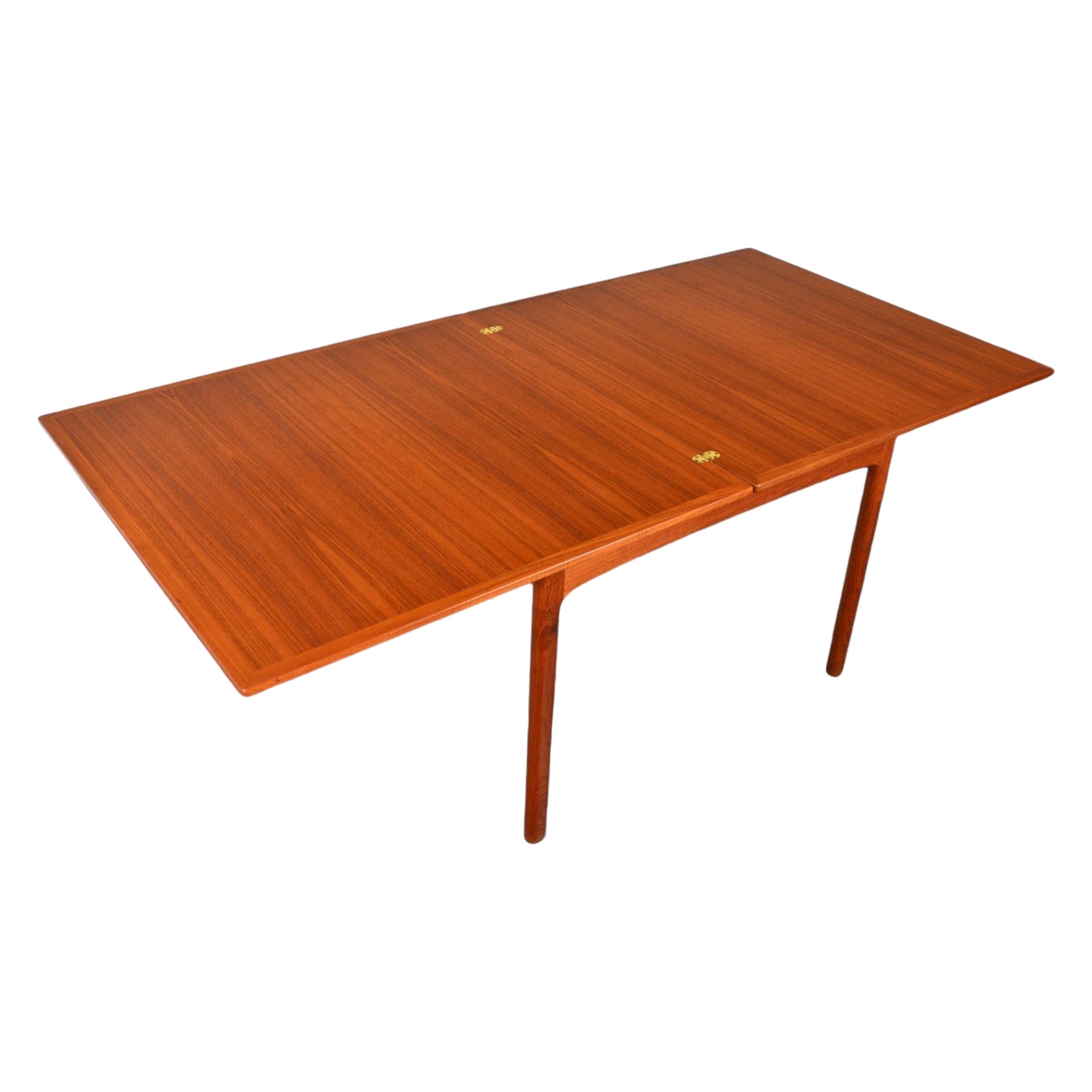 Folke Ohlsson Flip Top Expandable Dining Table in Teak