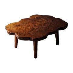 Assymetrical coffee table by Stig Sandkvist, Sweden, 1960s