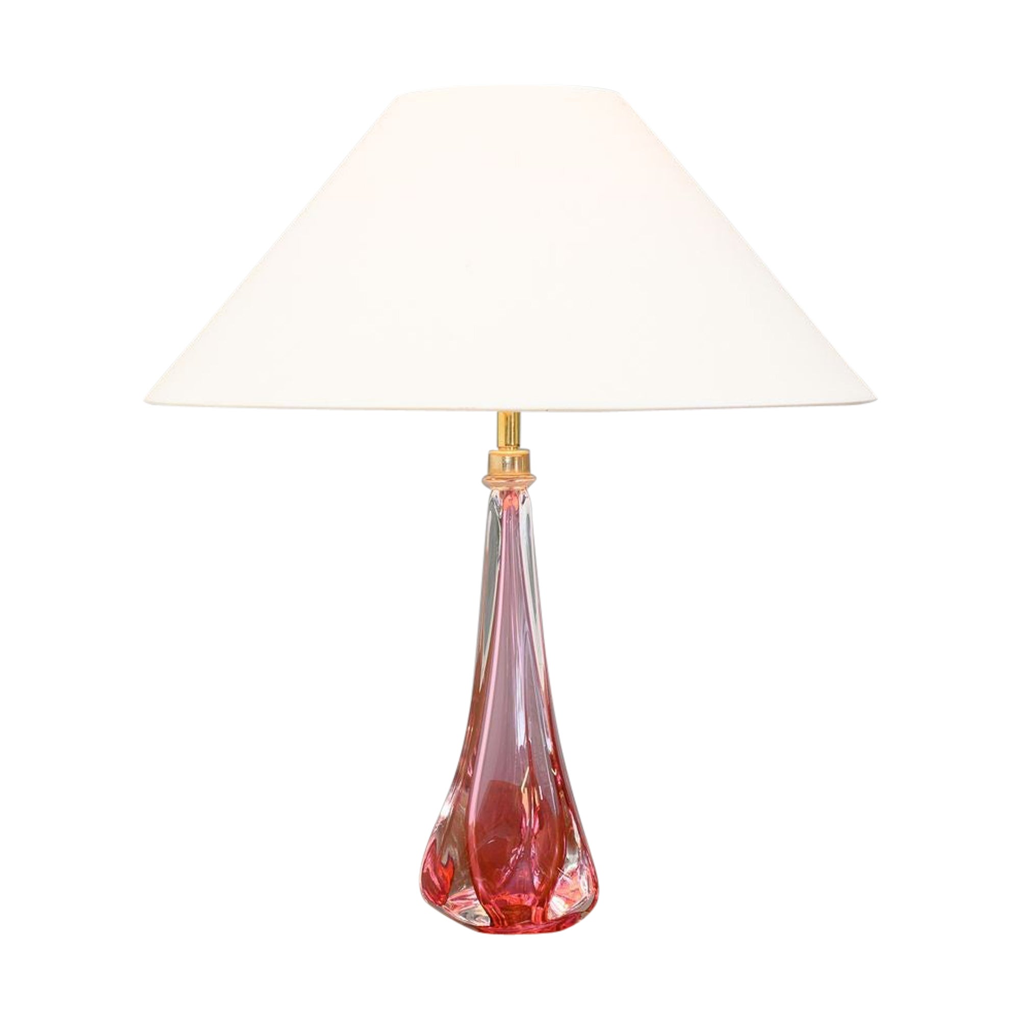 Vintage Crystal Table Lamp For Sale