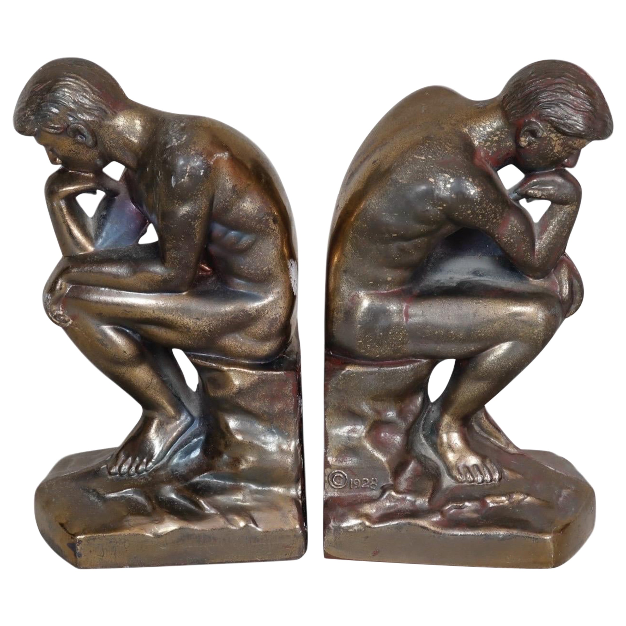 “The Thinkers” Bookends - a Pair