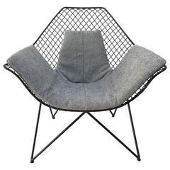 Vintage Rare & Beautiful  Sculptural  'DU43'  Lounge Chair by Gastone Rinaldi, RIMA, 1953