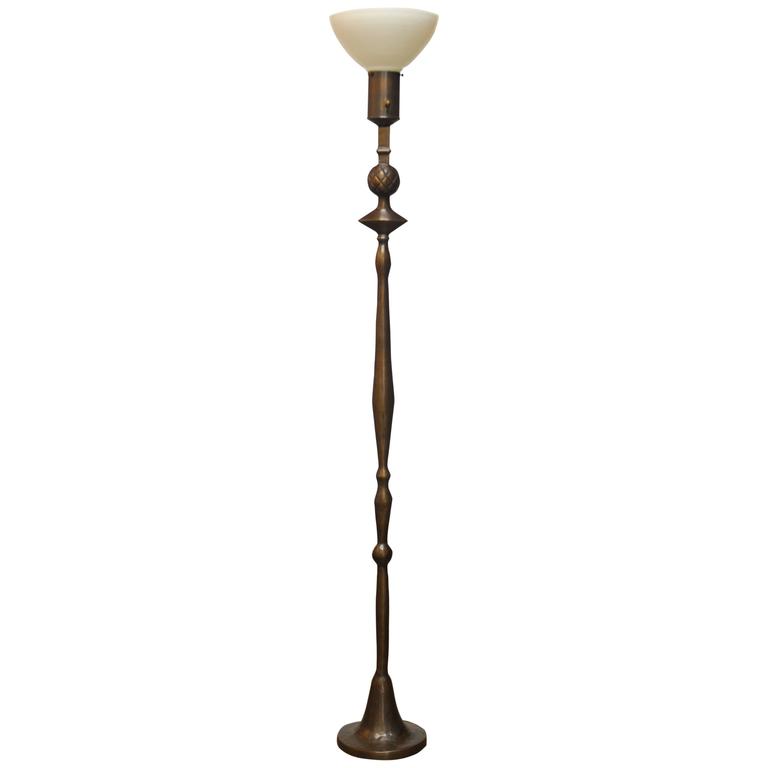 Giacometti Style Solid Bronze Pomme De Pin Floor Lamp For At Giacometti Style Solid Bronze Pomme De Pin Floor Lamp For