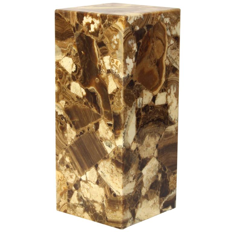 Onyx Pedestal by Muller's of Mexico at 1stDibs