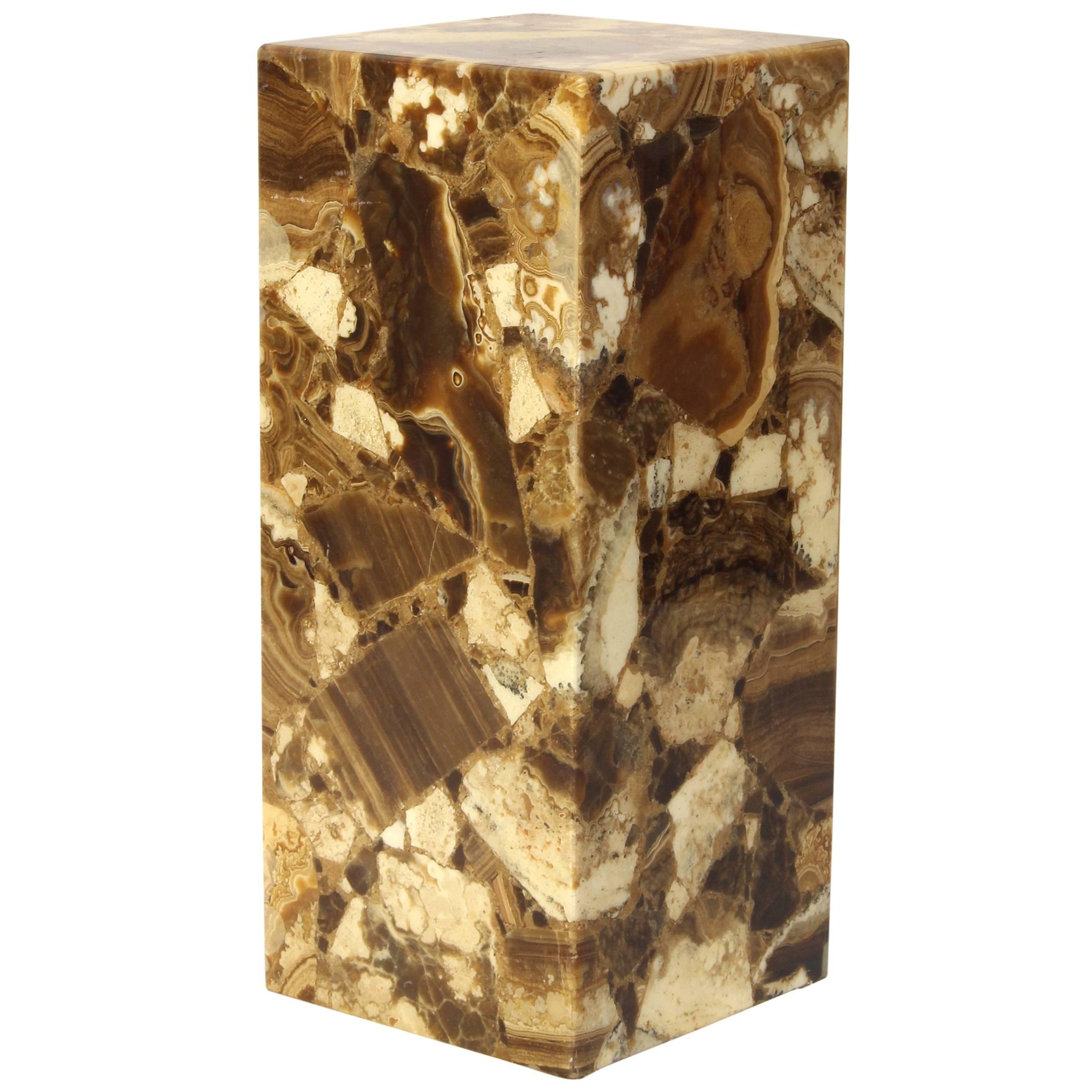 Onyx Pedestal by Muller's of Mexico at 1stDibs