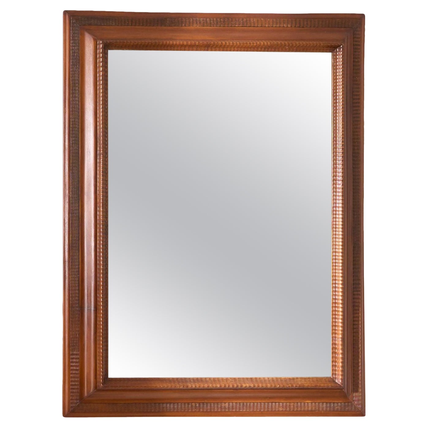 Très grand miroir en bois italien du 19e siècle