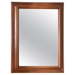 Antique Very large 19th century Italian wooden mirror