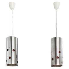 Danish Designer, Pendant Lights, Metal, Denmark, 1960s