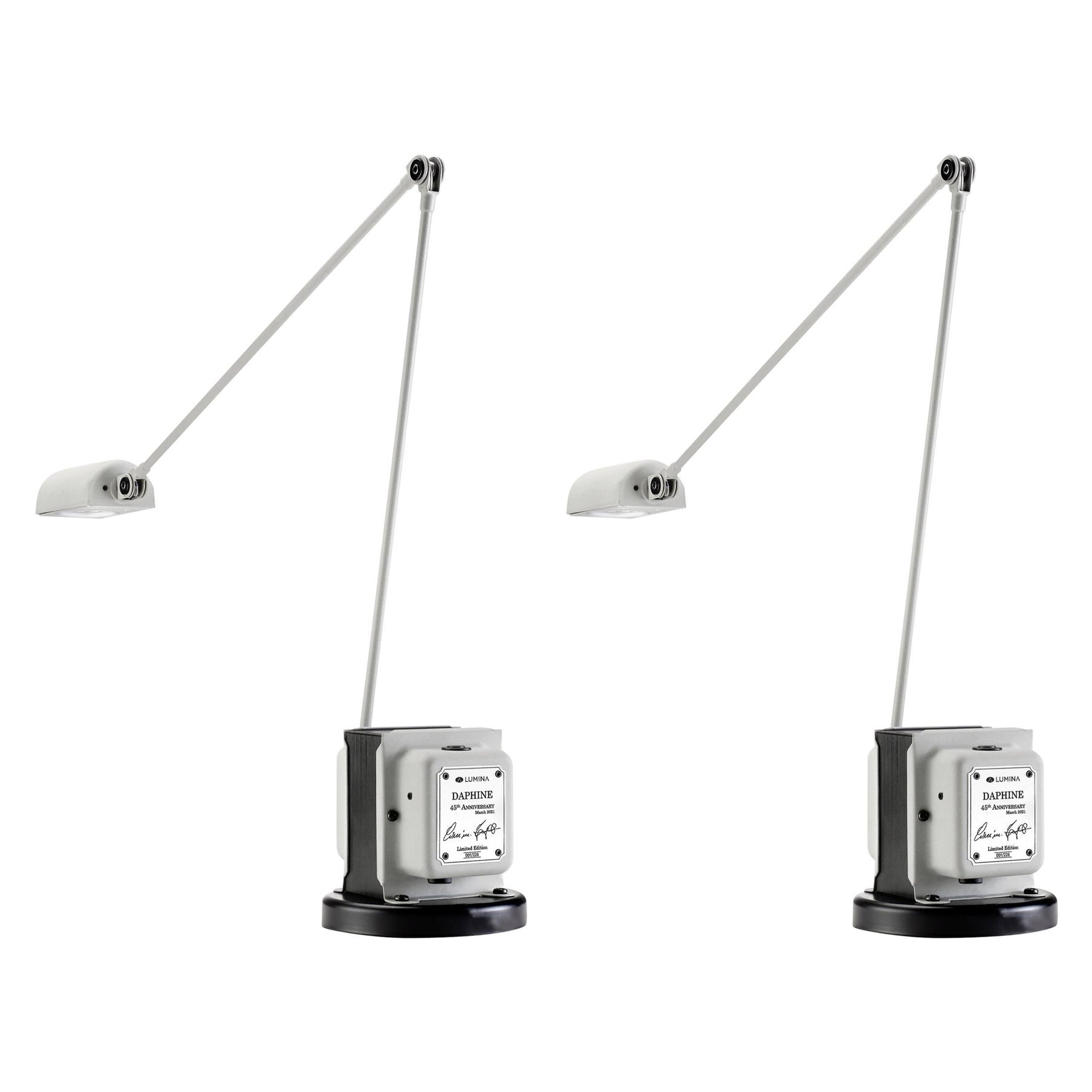 NOUVEAU set de deux Lumina en édition limitée  Lampes de table LED Daphine de Tommaso Cimini en vente