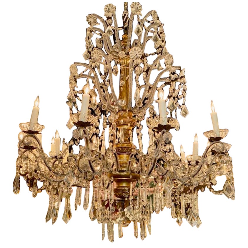 Italian Giltwood Chandelier