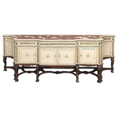 Grand Antique Italian Neoclassical ~ Baroque Painted Console ~ Buffet