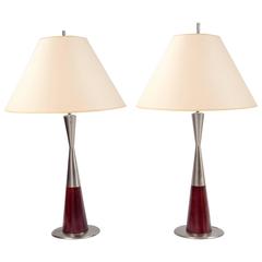 Pair of Table Lamps by Stilnovo, Italy, 1950's 4