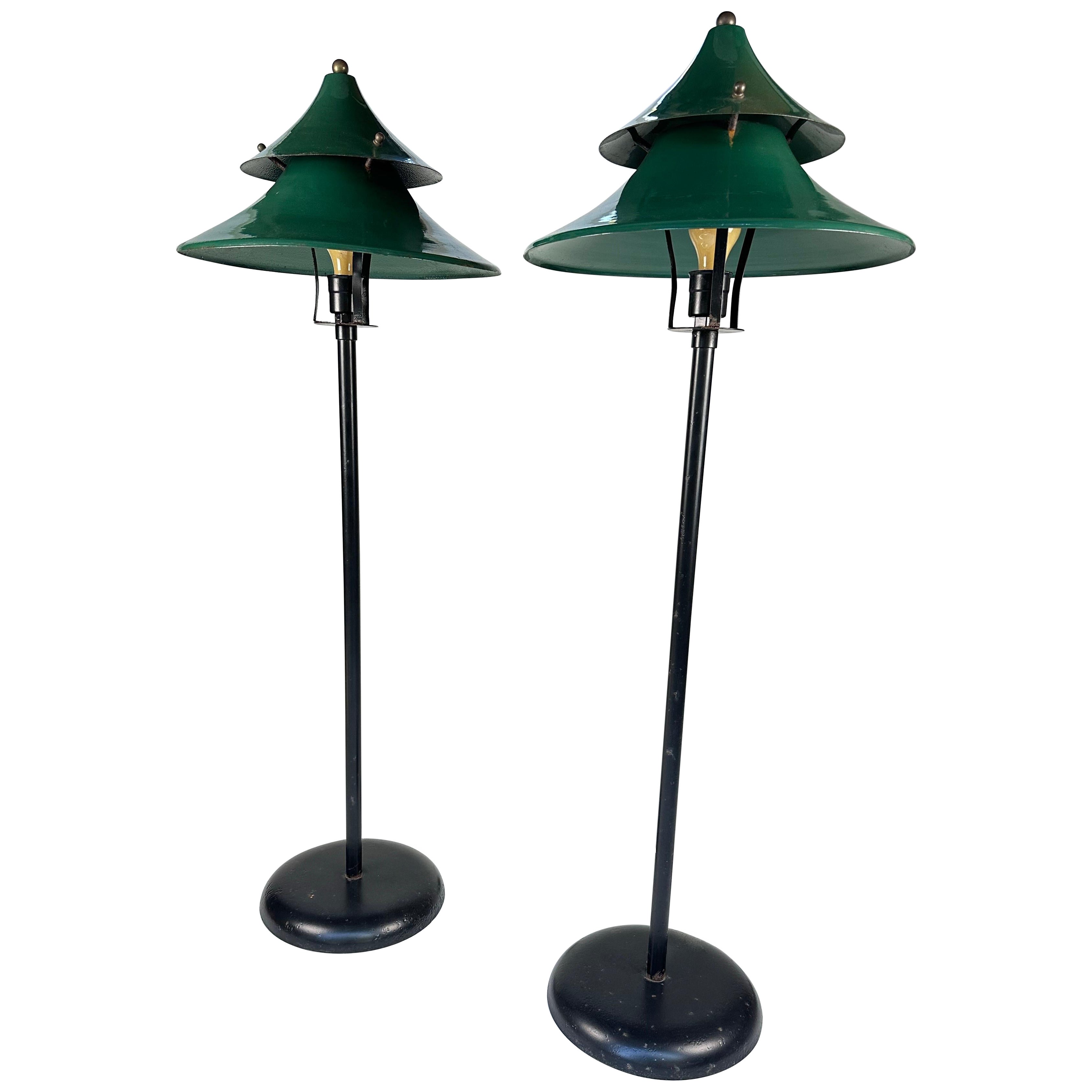 North American Industrial Floor Lamps