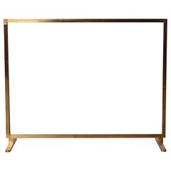 Vintage Brass Fire Screen Attributed to Alessandro Albrizzi