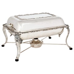 19th Century German Sterling Silver Chafing Dish